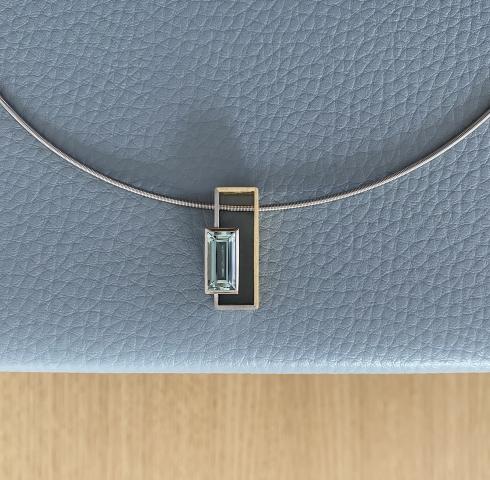 Anhänger mit Aquamarin Anhänger mit Aquamarin